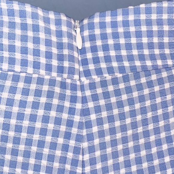 Zara Blue Gingham Skirt shorts Size Small - Picture 5 of 7